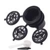 3 Piece Reusable Refillable Coffee Capsule Filters for  Nespresso with Spoon and Brush 20ML