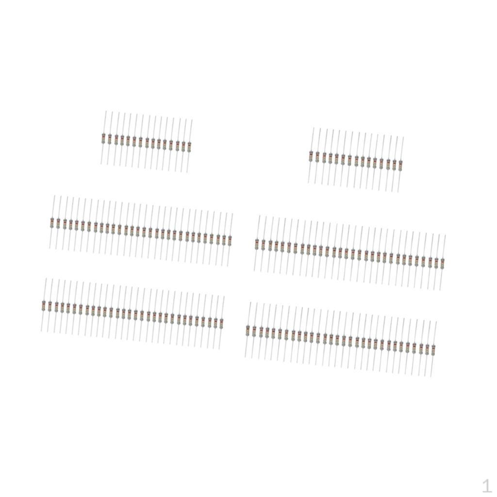 150 Pieces 30 Value 3W 0.1 Ohm - 750 Carbon Film Resistors Assorted Kit