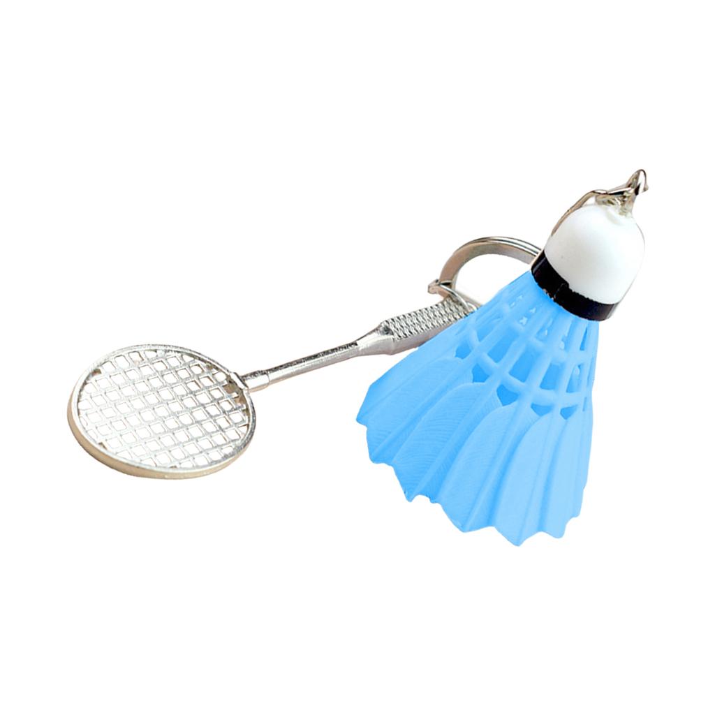 Креативный брелок для бадминтонной ракетки, сплав, держатель для ключей, аксессуар для любителей спорта и для модного повседневного использования