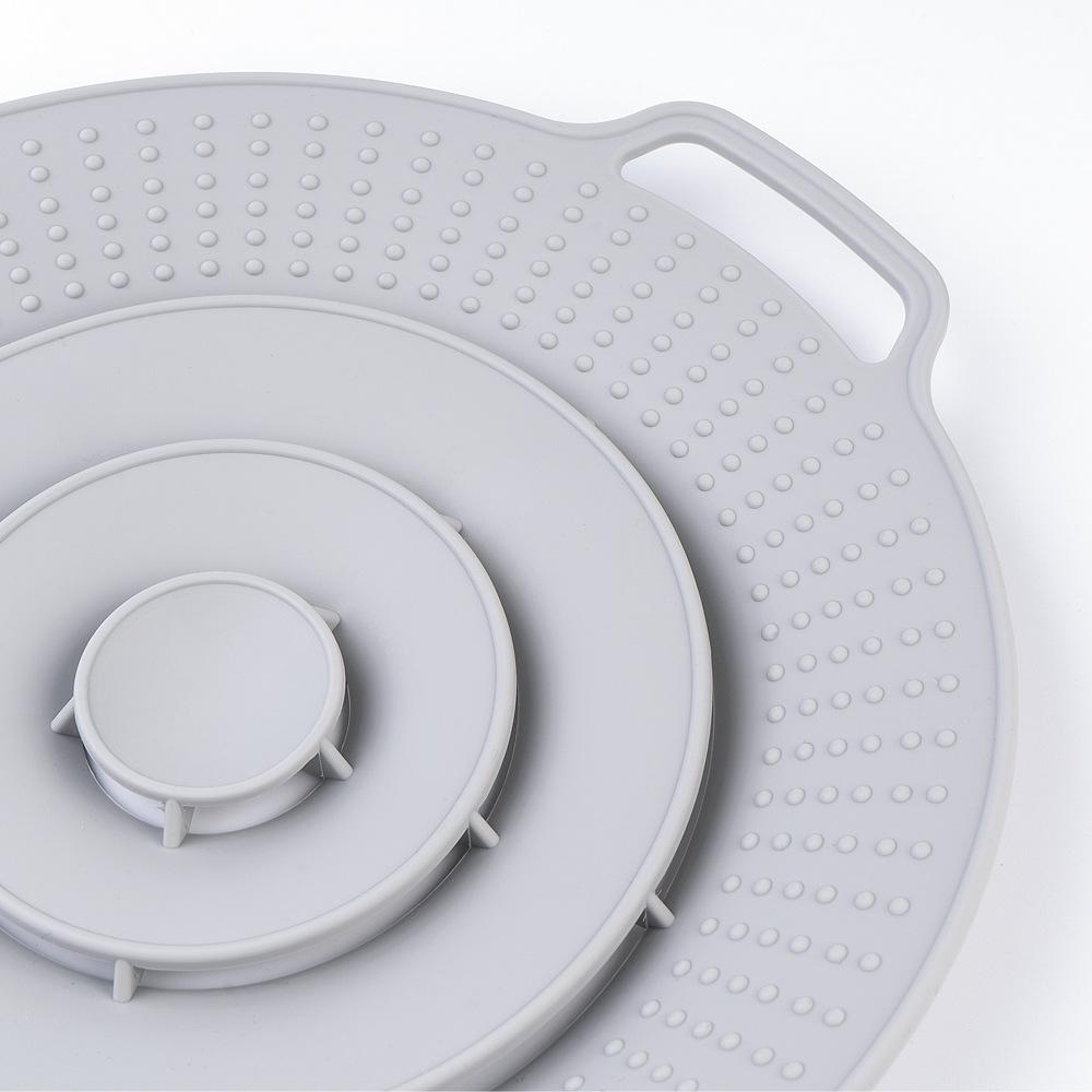 Силиконовая крышка для кастрюли против перелива, против перелива для приготовления каши, против разбрызгивания и против кипения, утолщенная крышка для глиняного горшка, кухня