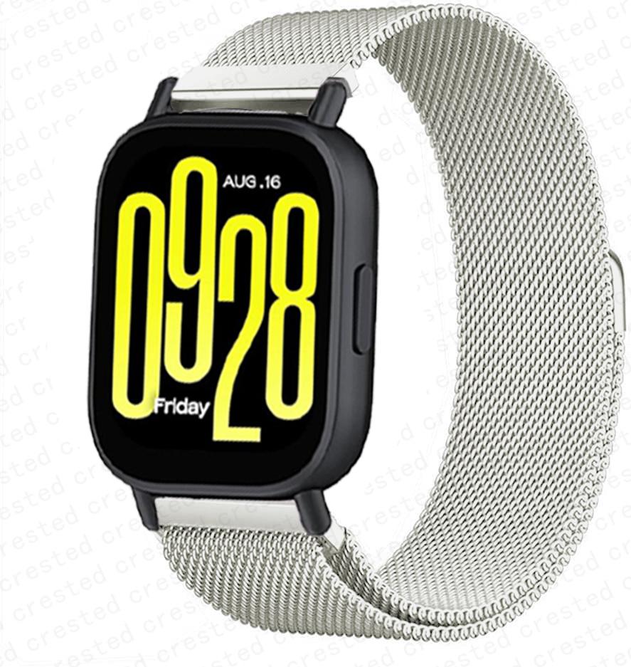 Миланский браслет для Xiaomi Redmi Watch 5 Active Металлический Браслет из Нержавеющей Стали ремешок Redmi Watch 5 Lite Магнитный Браслет