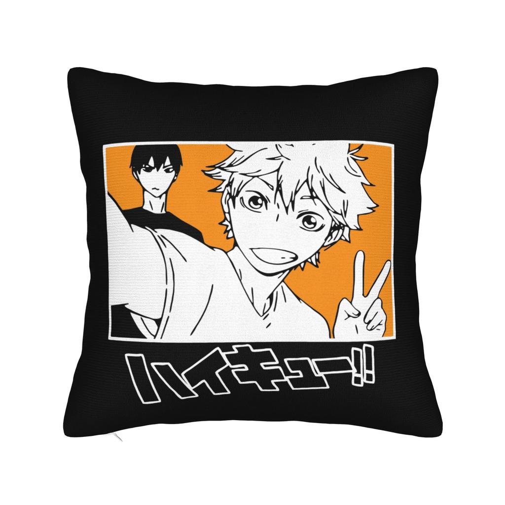 Haikyuu Квадратные Наволочки Волейбол Манга Чехол для Подушки Креативный Полиэстер Декор Наволочка для Дома 18x18