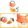 Accordian Toy Musical Sense Cultivation Grasp Ability Fingers Flexibility Kids Fox Shaped Music Accordion Instrument Toy for Toddler