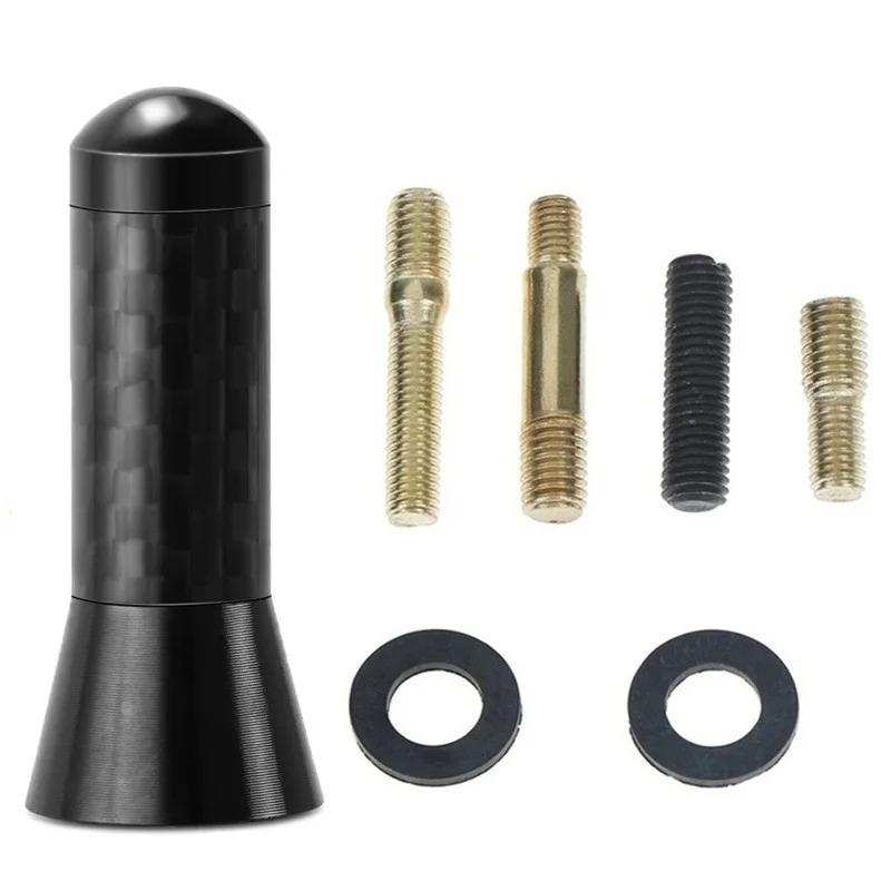 3.5cm Short Carbon Fiber Car Roof Antenna Enhanced Signal Auto Radio Aerial Replacement Accessories