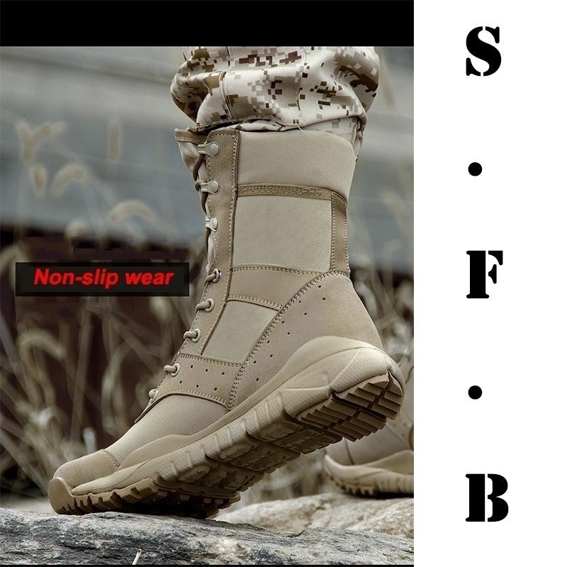 Сверхлегкие ботинки для спецназа Боевые ботинки All Terrain Adaptation Ghost Combat Boots TEX Breathable PMC High Desert Boots Mens Outdoor SFB Военные энтузиасты