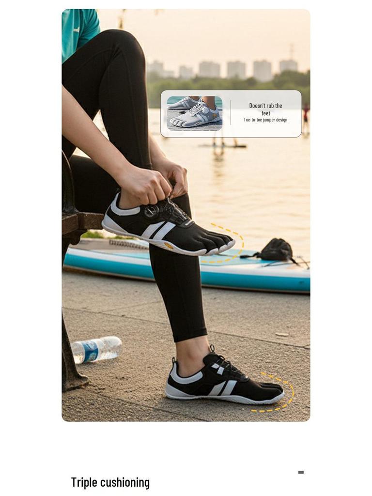 Обувь GallonShark Barefoot с пятью пальцами для йоги и пилатеса для занятий в помещении