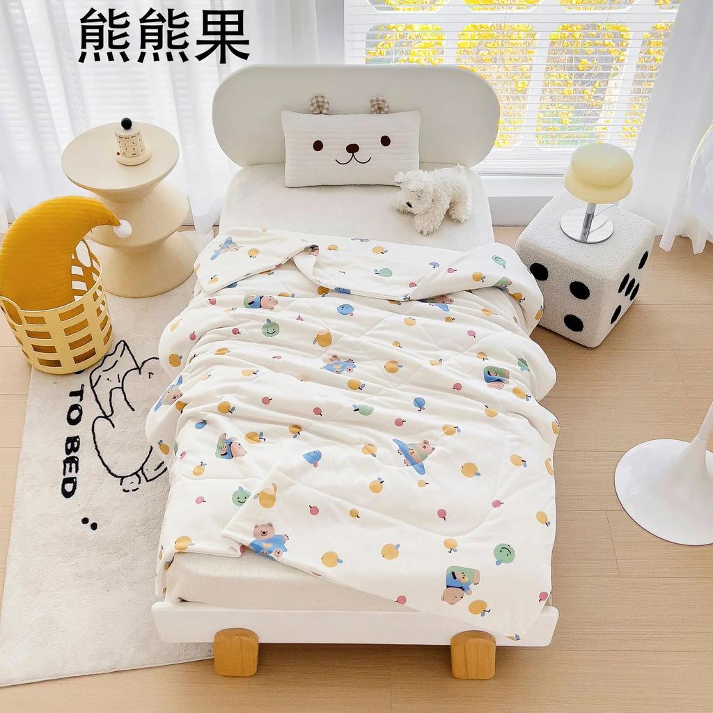 Новое детское летнее одеяло, вязаное хлопковое летнее одеяло, пододеяльник для детского сада, летнее одеяло с мороженым, воздухопроницаемый чехол