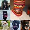 Funny Balaclava Face Mask Knitted Hat Beanies Balaclava Distressed Balaclava Hooded Scary Balaclava Party Hat