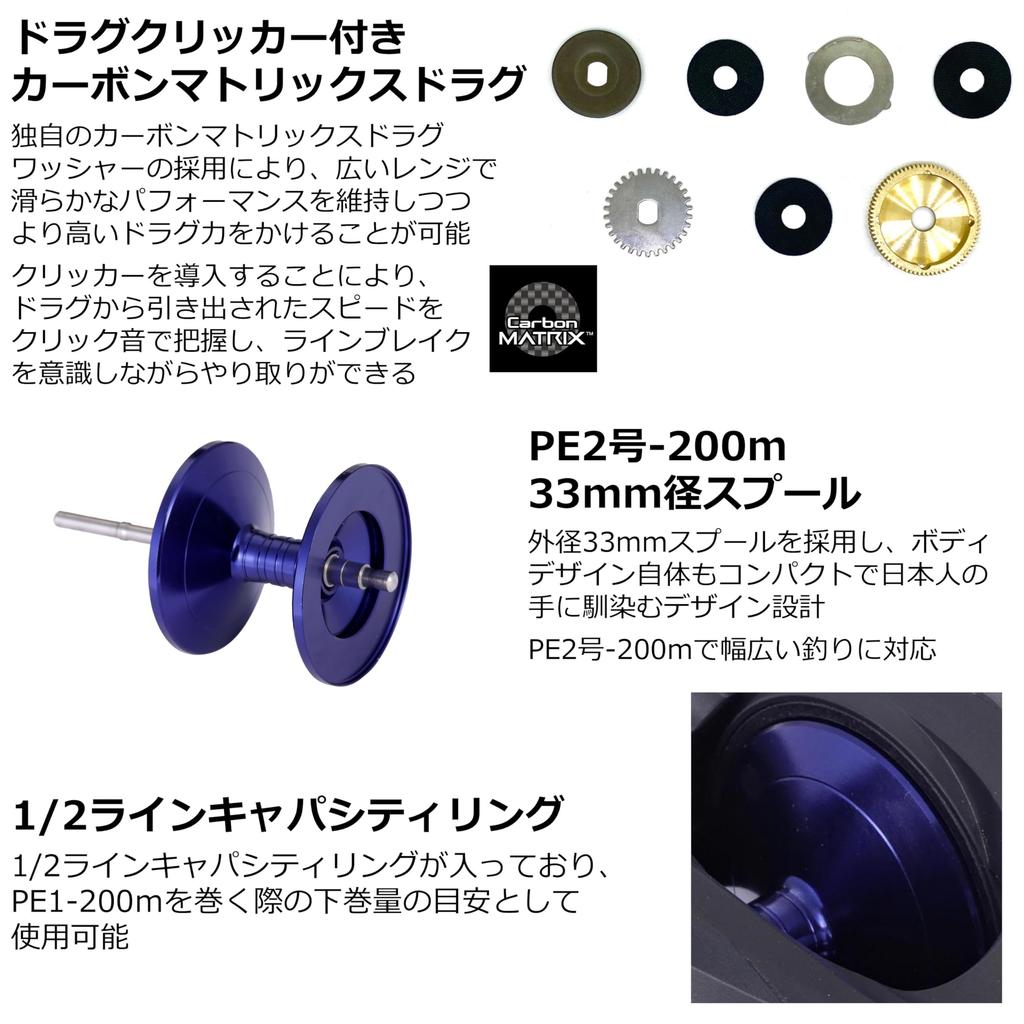 Abu Garcia Blue Max Boat Baitcasting Reel Left-Handed Double-Axis