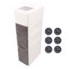 Slim Plastic Storage Cabinet Drawer Style Multifunctional Storage Box with Wheels for Rice Food 4