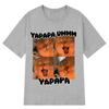 Yapapa Хммм Забавная и Милая Футболка с Эмодзи Кошки для Женщин, Модная Повседневная Футболка, Футболка с Коротким Рукавом в Стиле Харадзюку