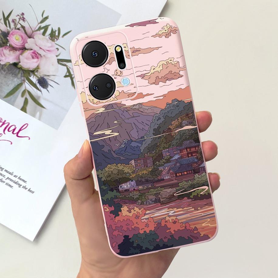 For Honor X7a Case RKY-LX1 RKY-LX2 RKY-LX3 Cover Cute Duck Dinosaur Soft Funda For Honor X7 X7b Bumper on HonorX7b HonorX7a Para