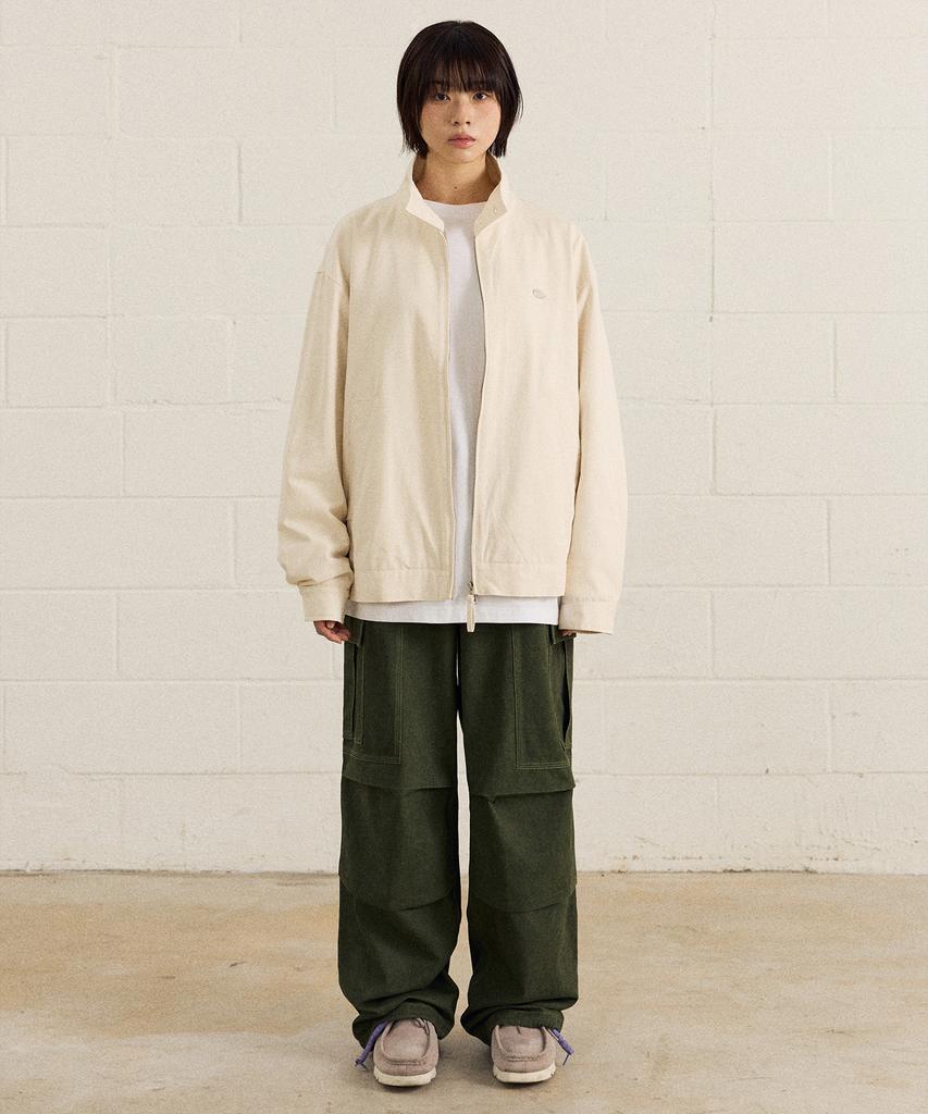 Harrington-куртка с металлическим символом-логотипом Filluminate - Цвет: Слоновая кость