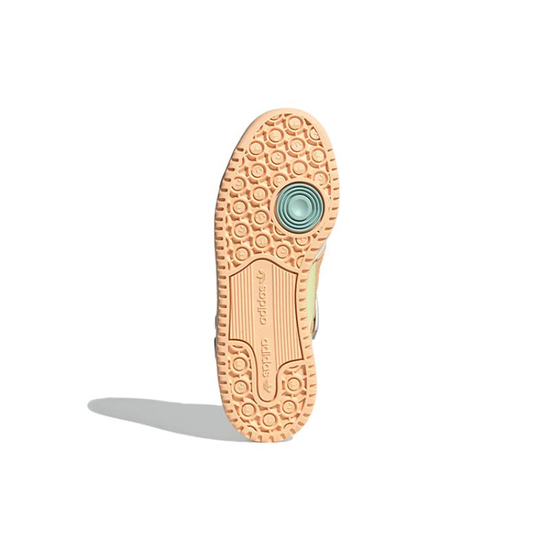 Adidas Оригинальные кроссовки Originals Forum Low 'Белый Светло-оранжевый Кремово-желтый Зеленый' Женские GW4427