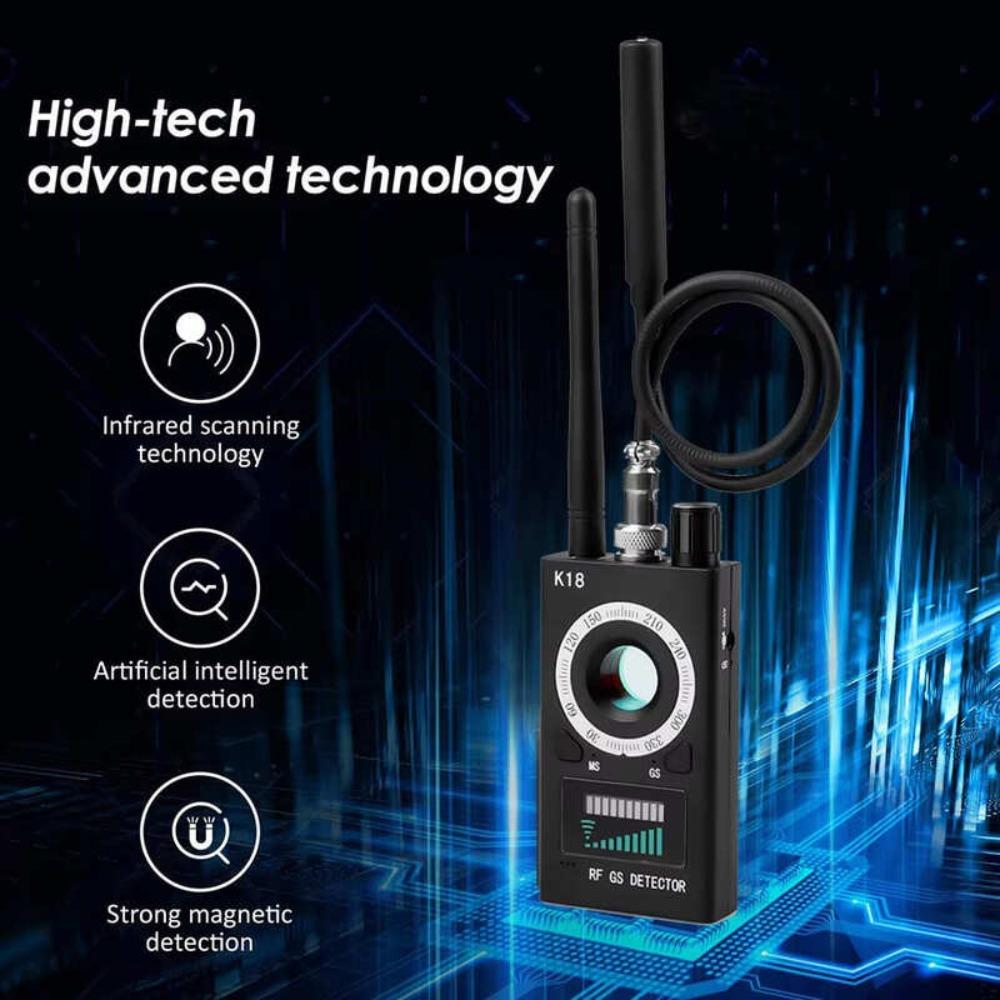 K18 Анти-детектор скрытых камер Гаджеты для подслушивания Поисковик GPS-сигнала Объектив RF Spy Tracker Обнаружение многофункциональной анти-камеры