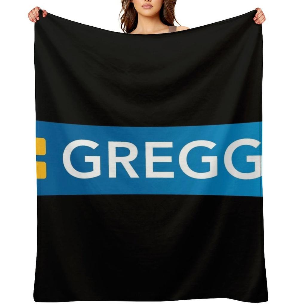 Trending Greggs Logo Throw Blanket manga Personalized Gift Thins Luxury Brand Blankets