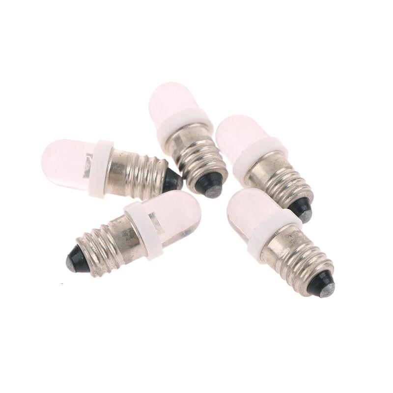 5 шт. светодиодная лампа E10 E10 Dc 3 В 6 В 12 В 24 В приборная лампа E10 индикаторная лампа старомодный фонарик факел Diy Work Mini Light