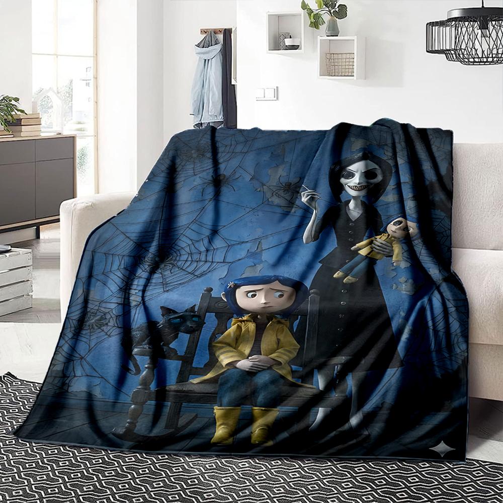 Spooky Family Portrait Blanket Soft Throw Blanket For Home Bedroom Bed Sofa Travel Office Solid Christmas Blanket