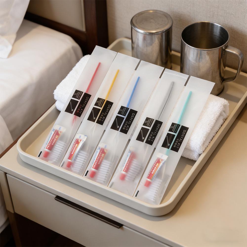 Hotel Soft Bristle Disposable Toothbrush & Toothpaste Set