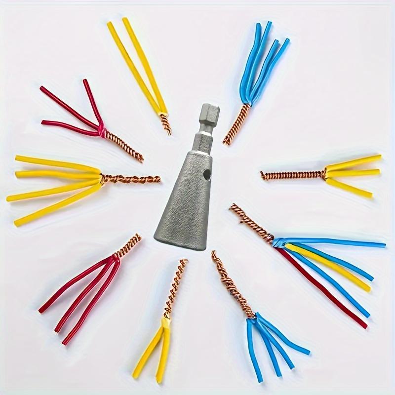 Набор из 3 шт. Инструмент для скручивания проводов электрика - 2,5/4/6 мм, Насадка для дрели для быстрых соединений проводов и эффективной работы