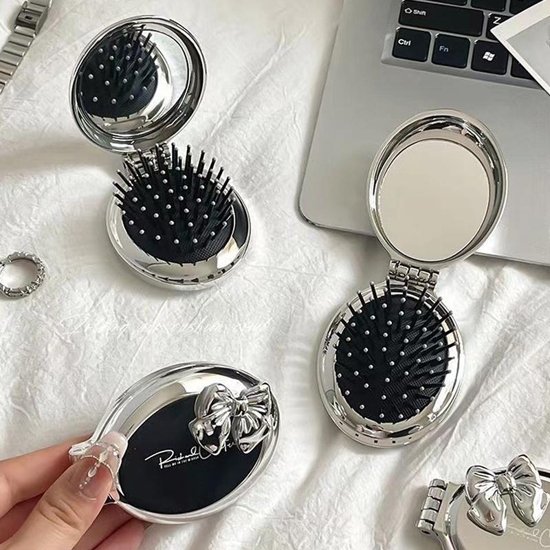 Бантик Расческа Складная Массажная Расческа Массаж Головы Расческа с Подушкой Безопасности Антистатическая Портативная Дорожная Расчески для Волос для Девочек Инструменты для Укладки