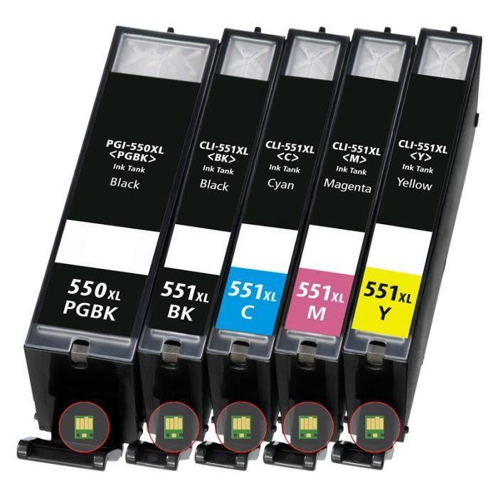 Совместимые чернильные картриджи типов canon PGI 550 CLI 551 XL