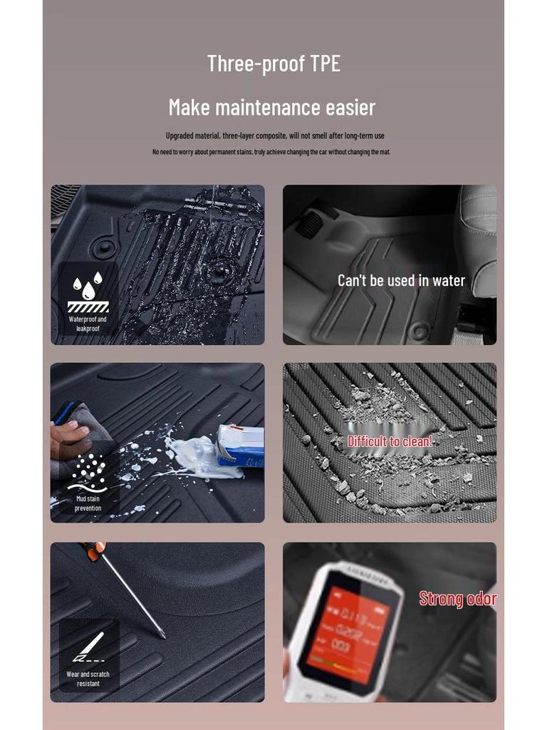 Waterproof TPE Car Floor Mats for Modern Verna 16-20 & Verna RV 17-18 Models