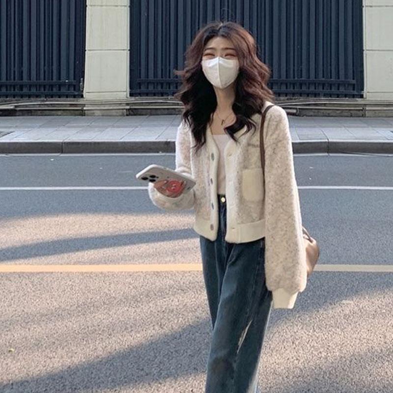 Студенческий кардиган на обручах, мягкий клейкий свитер, вязаный кардиган, женский весенне-осенний дизайн, нишевый топ, повседневный свитер, пальто