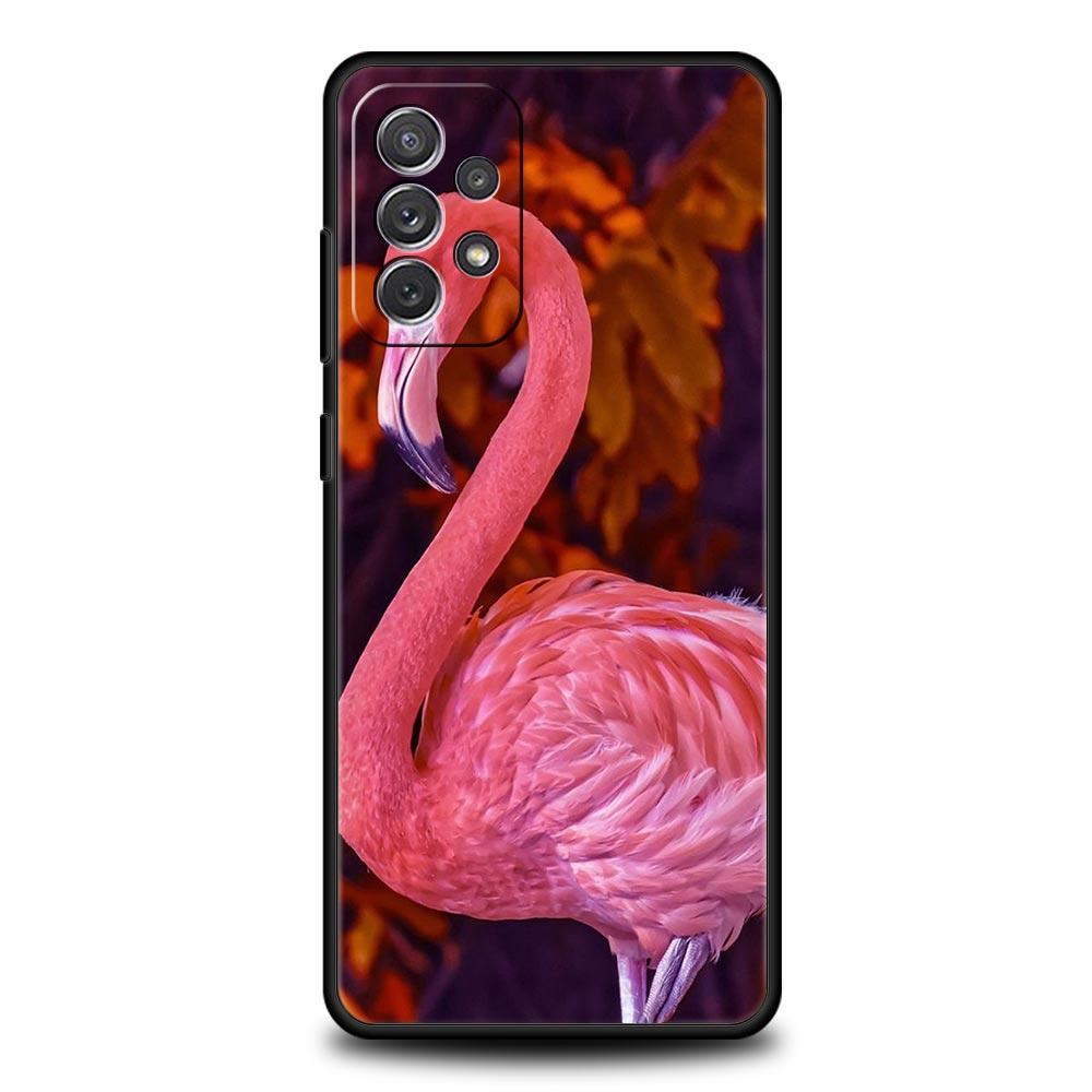 Розово-красный чехол-фламинго для телефона Samsung Galaxy A51 A71 A21S A12 A11 A31 A41 A01 A03s A52 A32 A22 A13 A23 A33 A53 A73 5G