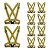 Felimore Reflective Highly For Night Traffic Construction and Walking X Green Set of Vest, Fluorescent, Reflective, Control, Sites, Security, (Orange