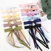 Sweet Bow Ribbon Hair Clips Elegant Women Girls Long Ribbon Hairpin Daily Party Gifts Wedding Jewelry Fashion Style Accessories