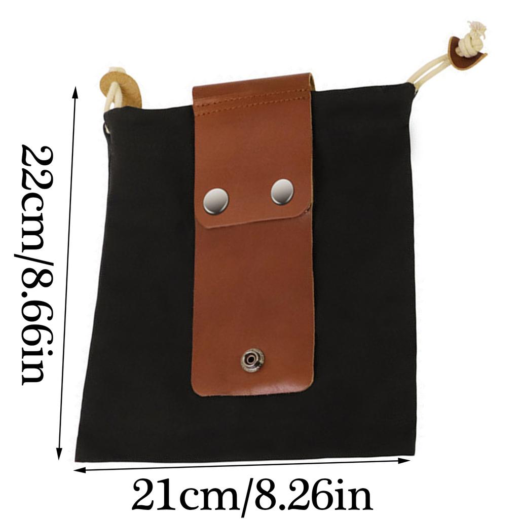 Сумка для хранения из кожи и холста, походная, кемпинговая, портативная, для выживания на открытом воздухе, сумка для сбора продовольствия, складная сумка для сбора фруктов