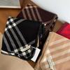 Checkered Scarf for Women In Winter High-end Sense Double-sided Dual Color Personalized Imitation Cashmere Shawl Scarf