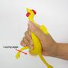 Funny Mini Chicken Keychain Soft Squeezable Toy Plastic Hen And Egg Stress Relief Toy Novelty Gag Gift for Kids And Adults