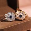 Hot Selling European and American Flower Diamond Rings Luxury Fashion Accessories