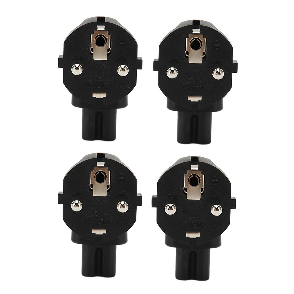 4 шт. Адаптер питания EU4.8MM к IEC320 C7 Универсальный стандартный адаптер питания для компьютера