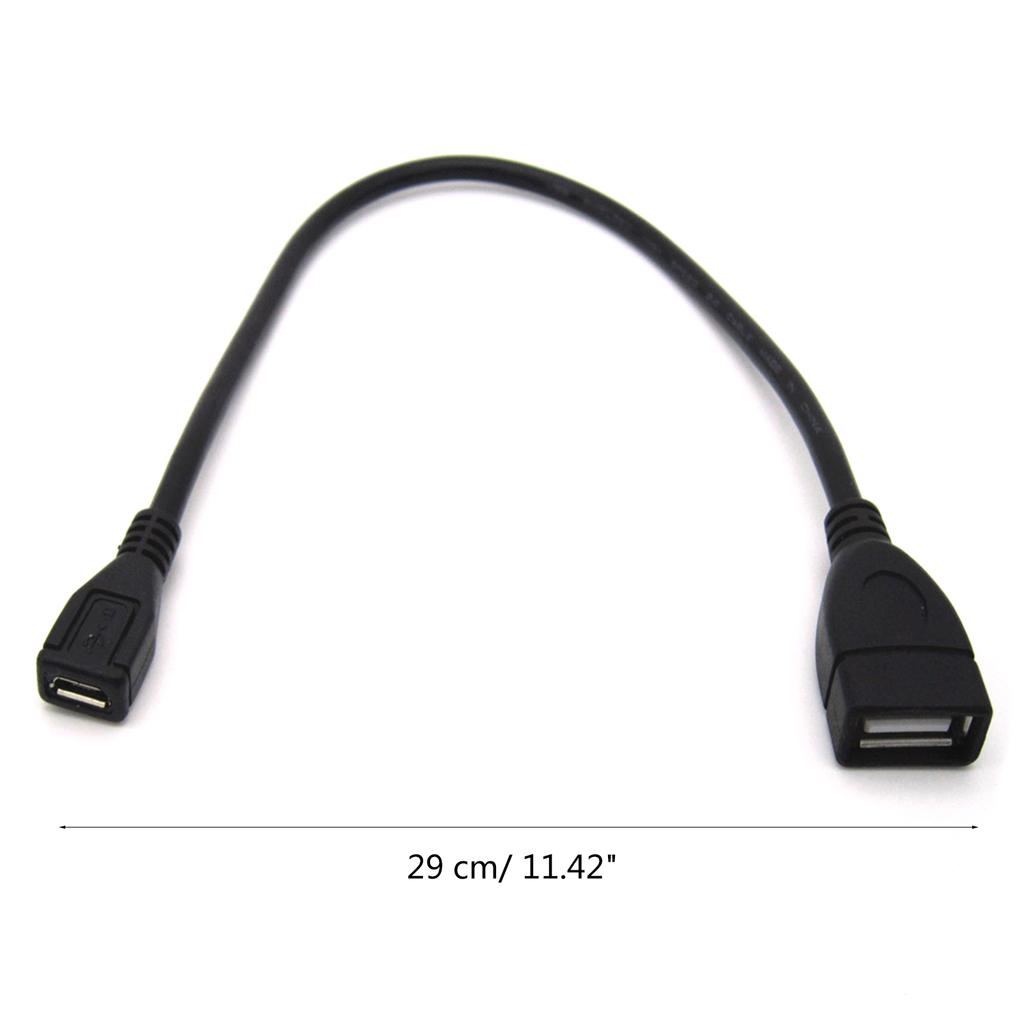 USB 2.0 Female To Micro USB Female Extension Adapter Laptop PC Charger Data Transmission Extension Converter for Phone