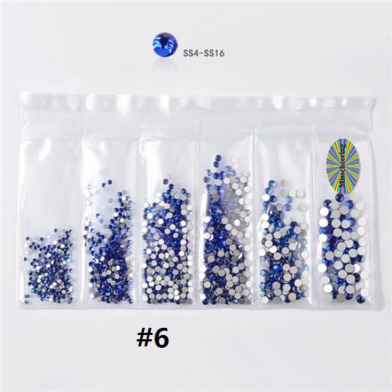 1 сумка, смешанные размеры, Стразы для ногтей, кристаллы, стекло, алмаз, драгоценный камень, украшения для дизайна ногтей, маникюрные инструменты, 20 цветов на выбор