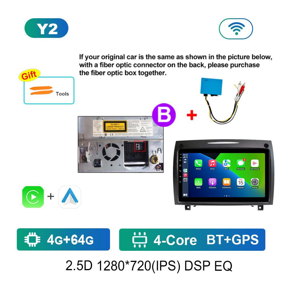Мультимедийный плеер для автомагнитолы для Mercedes Benz SLK Class R171 2004 - 2011 Операционная система Android 4G DSP Стерео Навигация GPS WIFI IPS Сенсорный экран
