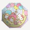 1pc Hello Kitty & Little Twin Stars Balloon Moon Automatic Opening/Closing Umbrella - Portable Three-Fold Design with 8-Bone Iron Frame, Outdoor for F