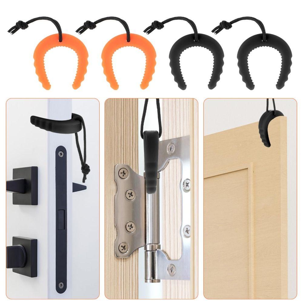 2Pcs Silent Anti-Pinch Hand Guard Anti-collision Door Block C-Shaped Door Stopper Bedroom