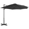 VidaXL Cantilever Garden Parasol with Aluminum Pole, Patio Sunshade, Sun Shelter, Beach Parasol 44622