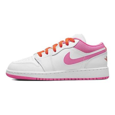 Детские кроссовки Air 1 Low GS Pinksicle White Safety-Orange DR9498-168