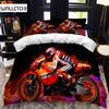 3D-принт Мотоциклист Комплект постельного белья Двуспальная кровать Твин King Пододеяльник Одеяло Наволочка Для Мальчиков Девочек Взрослых Спальня