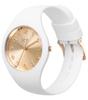 Авторизованный дистрибьютор часы Ice watch 022583 ICE glam white chic small 37mm 3 стрелки [Ice-watch] женские ЧЕРНО-БЕЛЫЕ