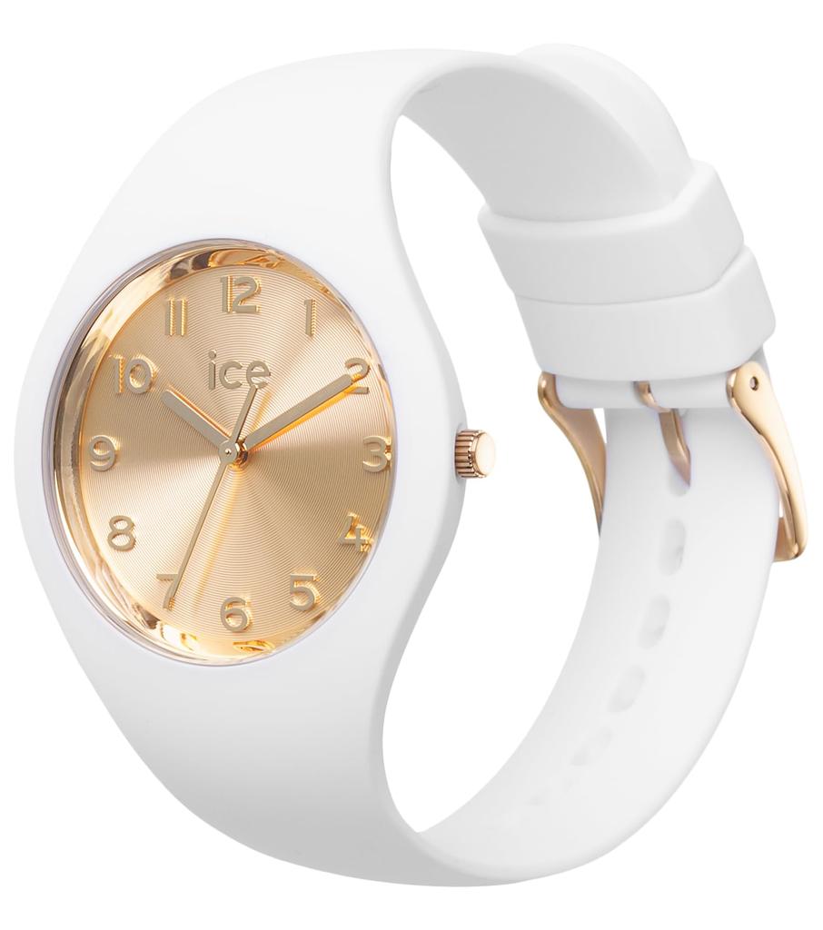 Авторизованный дистрибьютор часы Ice watch 022583 ICE glam white chic small 37mm 3 стрелки [Ice-watch] женские ЧЕРНО-БЕЛЫЕ