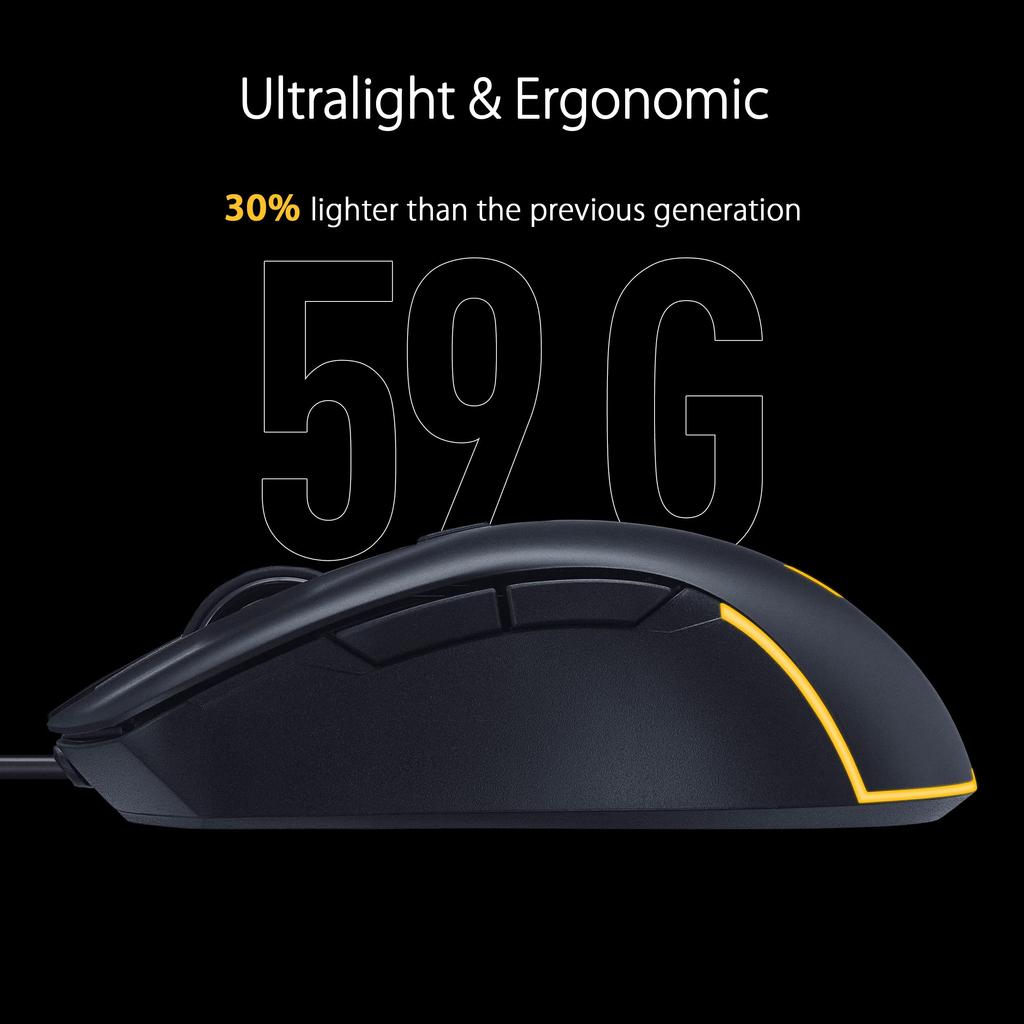 ASUS TUF Gaming M3 Gen II Souris Droitier USB Optique 8000 Type-C DPI, 90MP0320-BMUA00