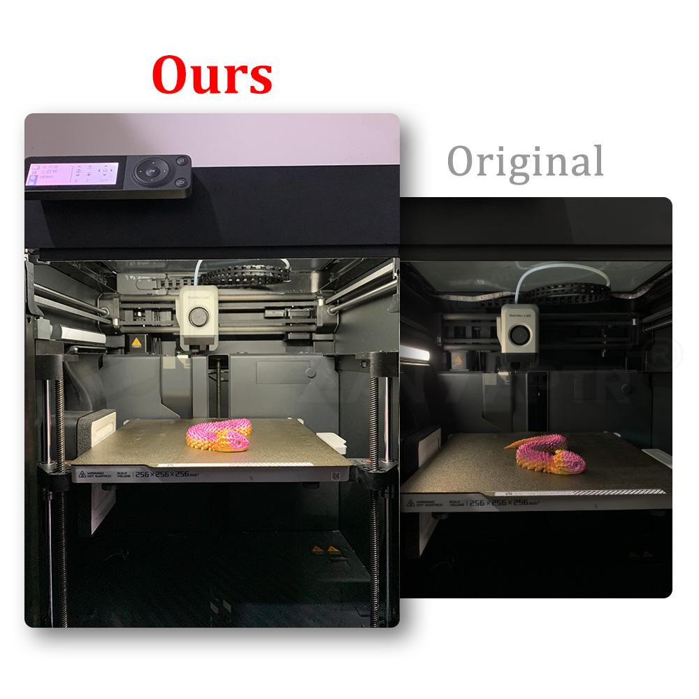 For Bambu Lab X1/P1 LED Light Upgraded Light Strip High Brightness Lighting Magnetic Install for P1S X1C 3D Printer Parts