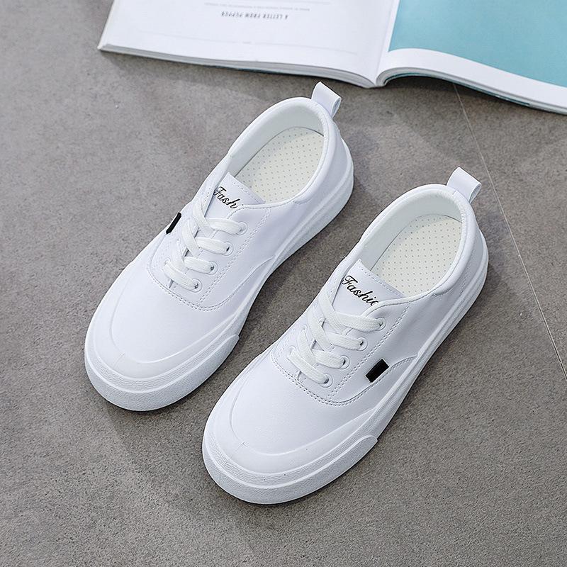 Белые туфли, модные новые женские туфли, летние тонкие женские туфли, новые дышащие парусиновые туфли, весенние и осенние простые однотонные кроссовки
