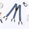 Men Suspenders Adjustable Quick Release Wear-Resistant Non-Slip with Heavy-Duty Clips Multipurpose Polyester Men Y-Back Suspenders